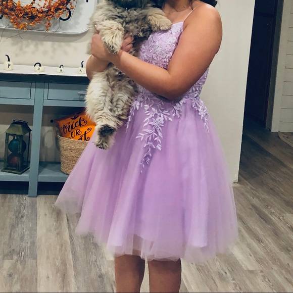 Light purple homecoming dress only worn once! - Picture 2 of 3